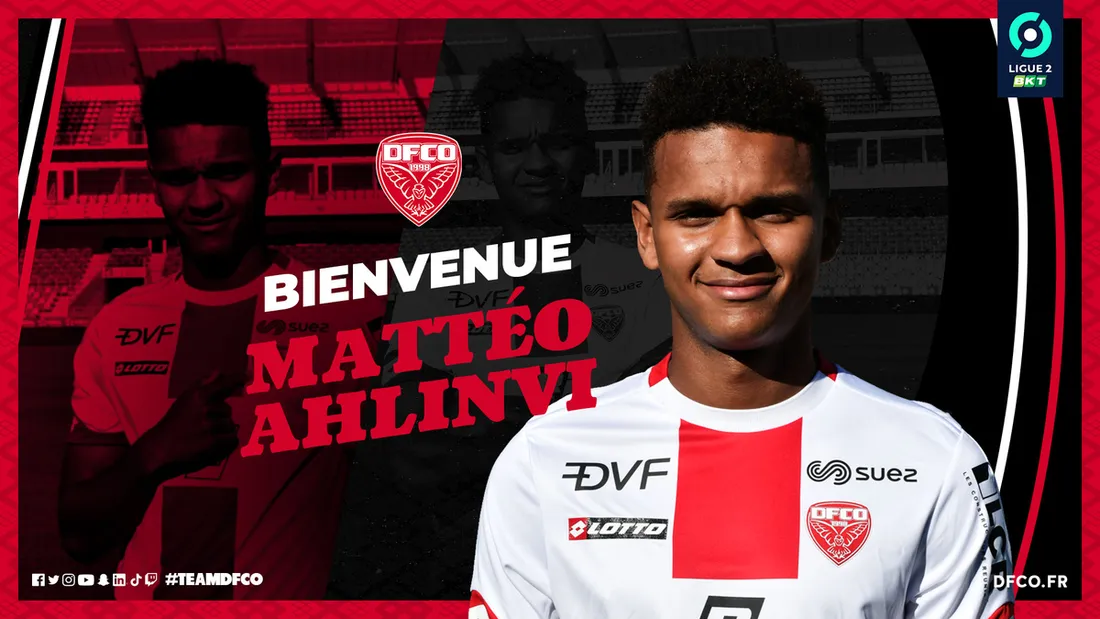 Mattéo Ahlinvi a signé un contrat de 3 ans au DFCO 